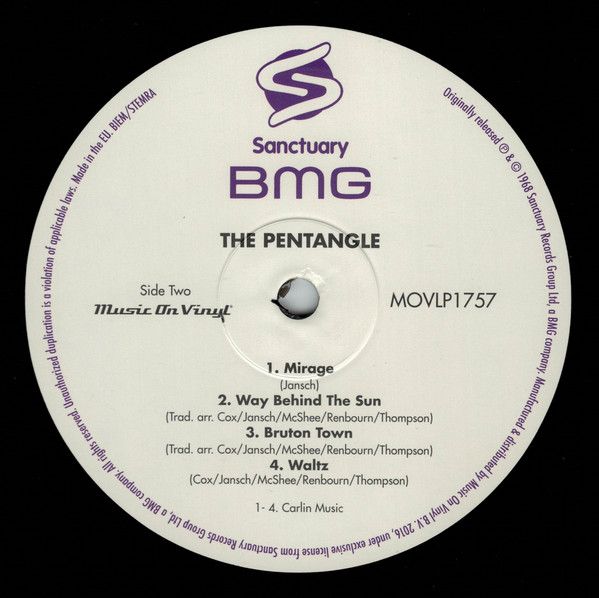 <em>The Pentangle</em> LP side two