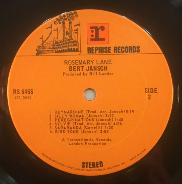 <em>Rosemary Lane</em> LP side two