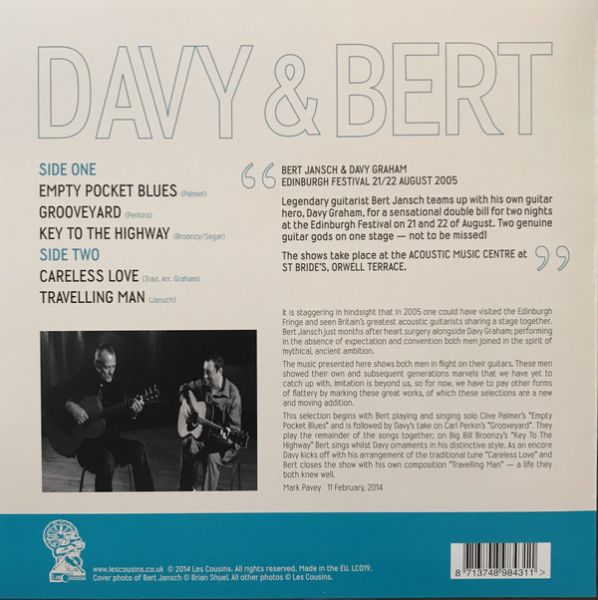 <em>Davy & Bert</em> back cover