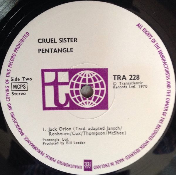 <em>Cruel Sister</em> LP side two