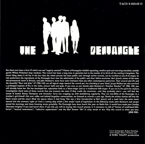 <em>The Pentangle</em> booklet back