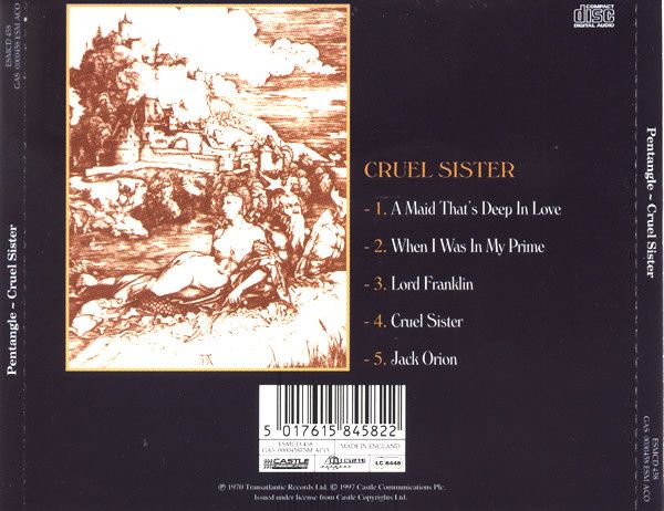 <em>Cruel Sister</em> back cover