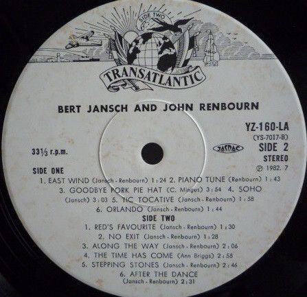 <em>Bert And John</em> LP side two