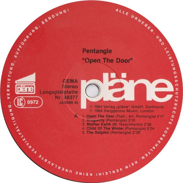 <em>Open The Door</em> LP side 1