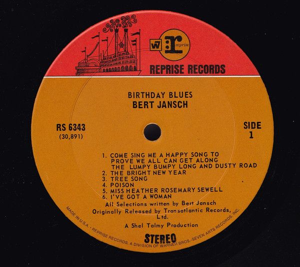<em>Birthday Blues</em> LP side one (alternate)