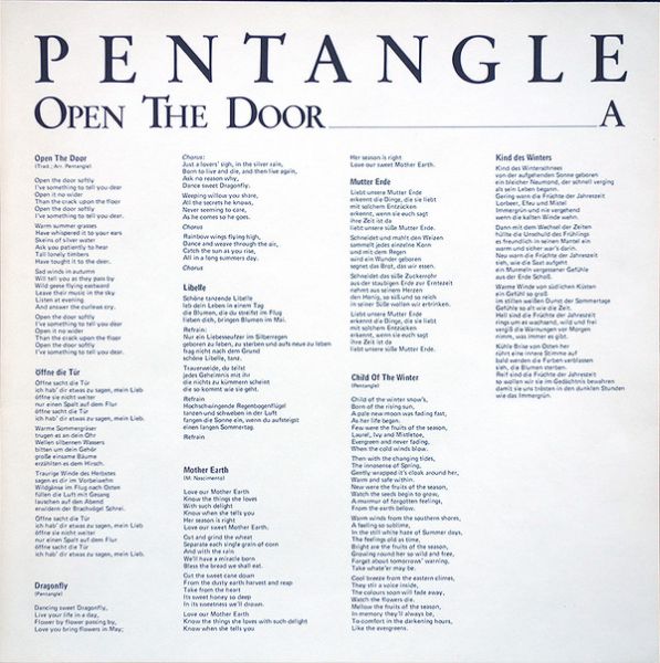 <em>Open The Door</em> inner cover
