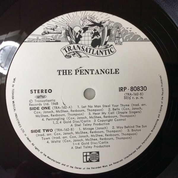 <em>The Pentangle</em> LP side two