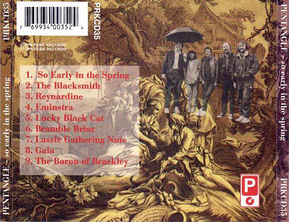 <em>So Early In The Spring</em> back cover