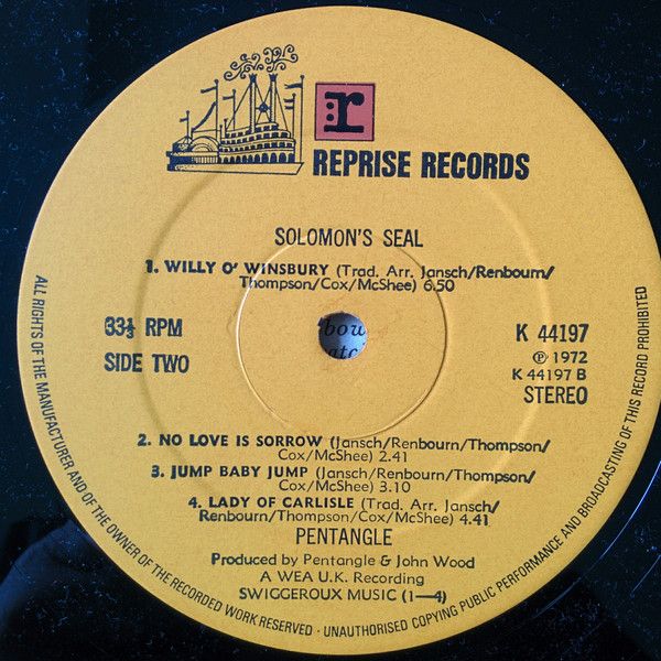 <em>Solomon's Seal</em> LP side 2