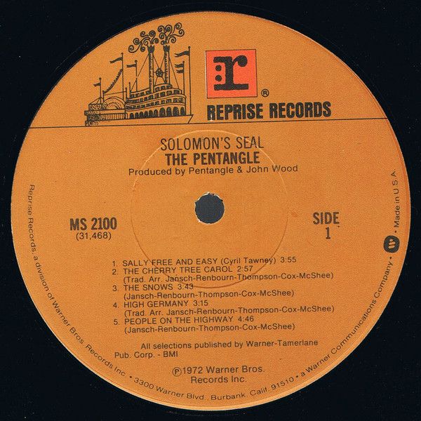 <em>Solomon's Seal</em> LP side 1