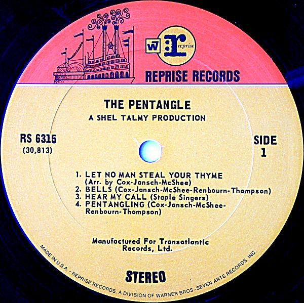<em>The Pentangle</em> LP side 1
