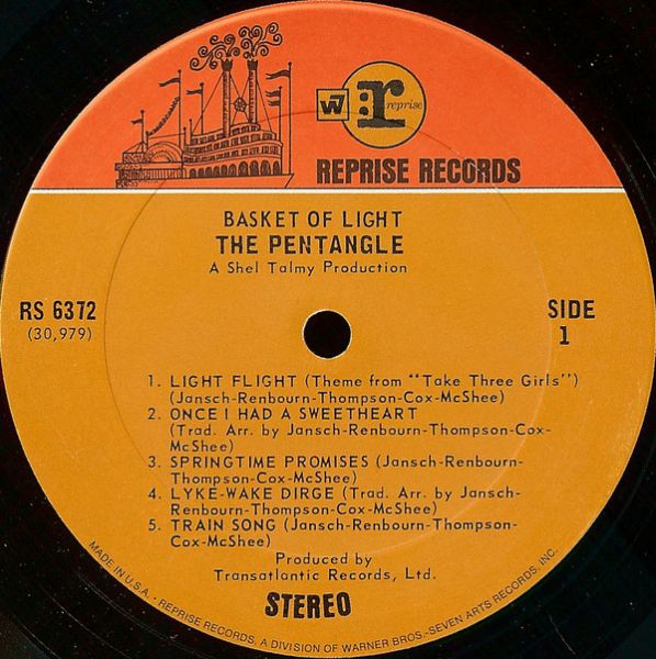 <em>Basket Of Light</em> LP side 1