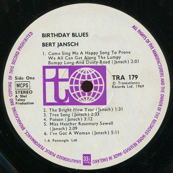 <em>Birthday Blues</em> LP side one