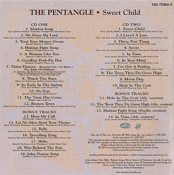 <em>Sweet Child</em> booklet back