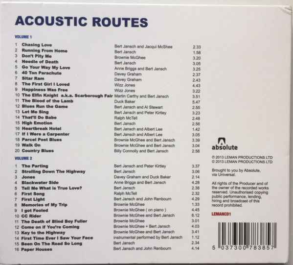 <em>Acoustic Routes</em> back cover