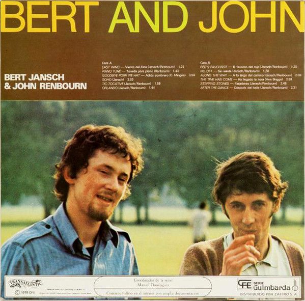 <em>Bert And John</em> back cover