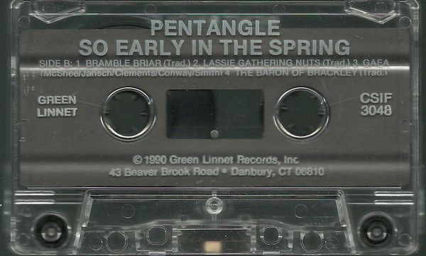 <em>So Early In The Spring</em> cassette side B
