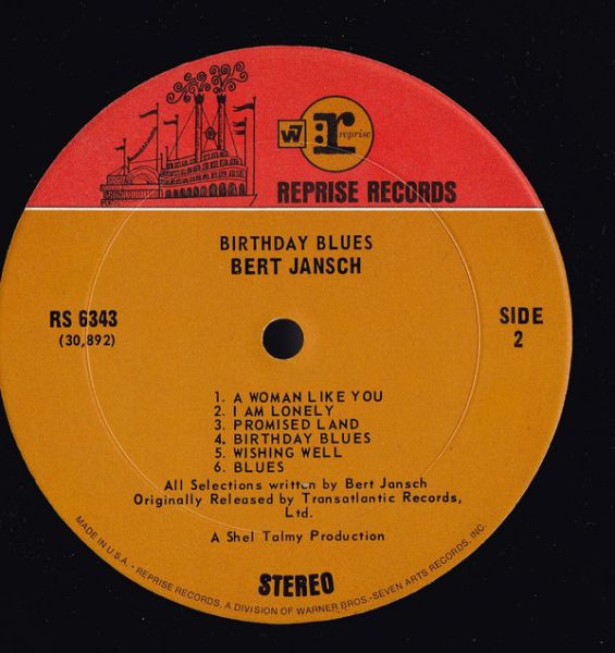 <em>Birthday Blues</em> LP side one (alternate)