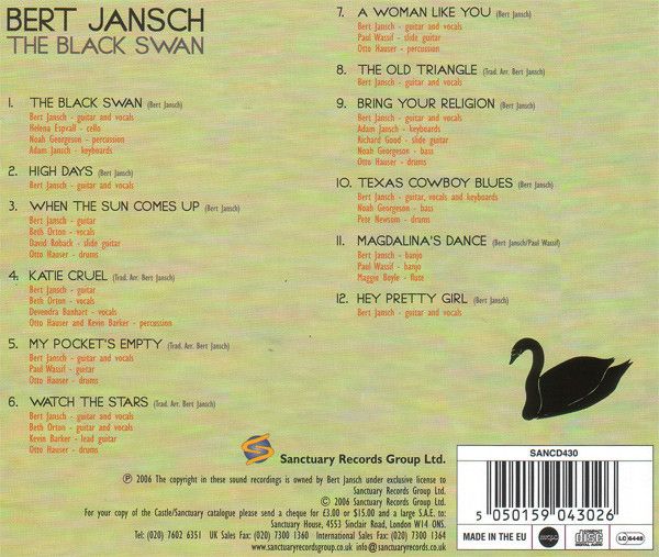 <em>The Black Swan</em> back cover