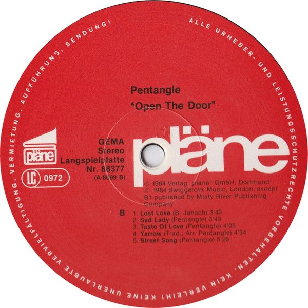 <em>Open The Door</em> LP side 2