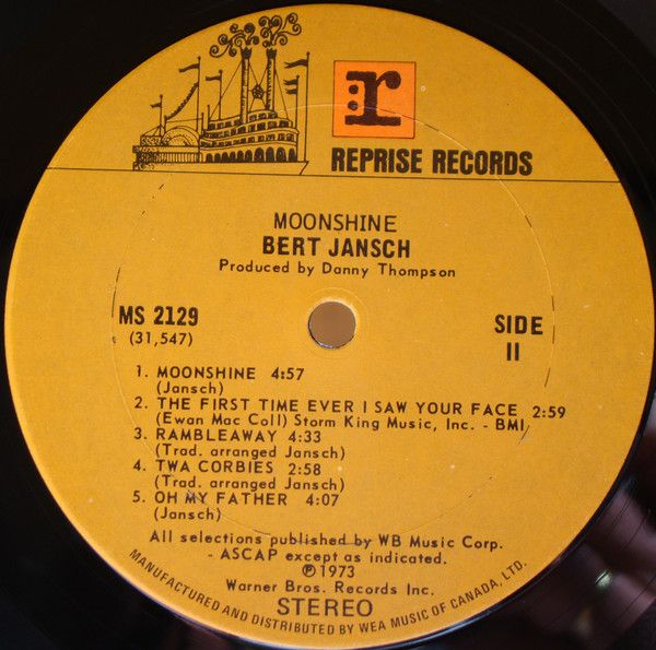 <em>Moonshine</em> LP side 2