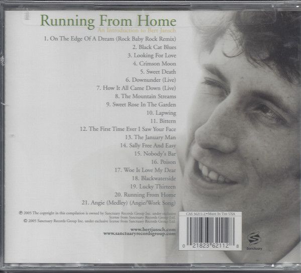 <em>Running From Home: An Introduction To Bert Jansch</em> back cover