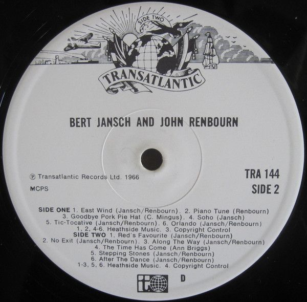 <em>Bert And John</em> LP side two (alternative)
