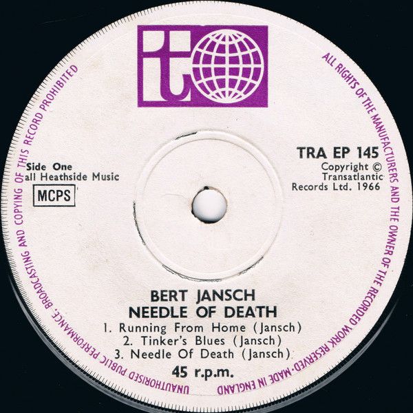 <em>Needle Of Death</em> disc side one