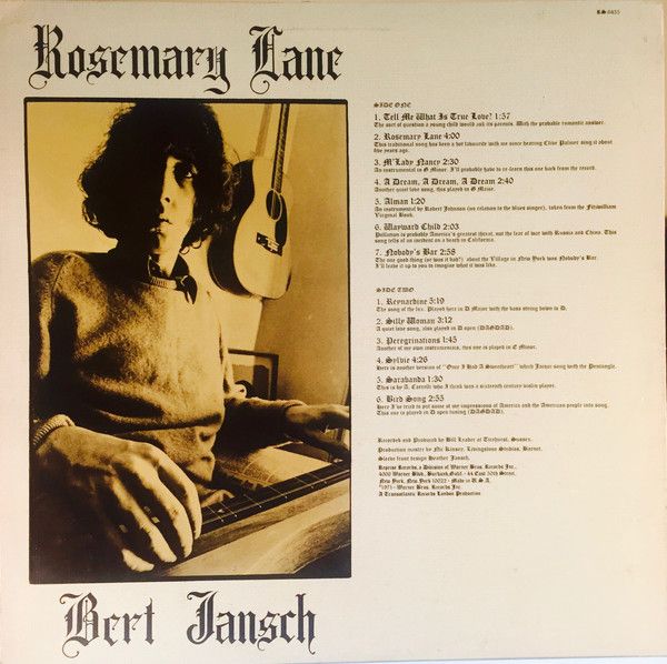 <em>Rosemary Lane</em> back cover