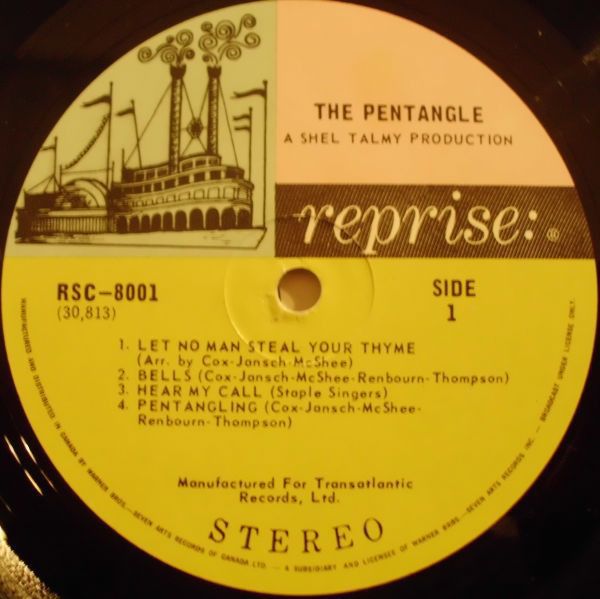<em>The Pentangle</em> LP side 1