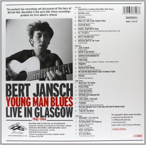 <em>Young Man Blues: Live in Glasgow 1962–1964</em> back cover