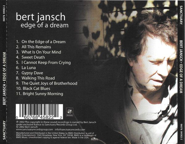 <em>Edge Of A Dream</em> back cover