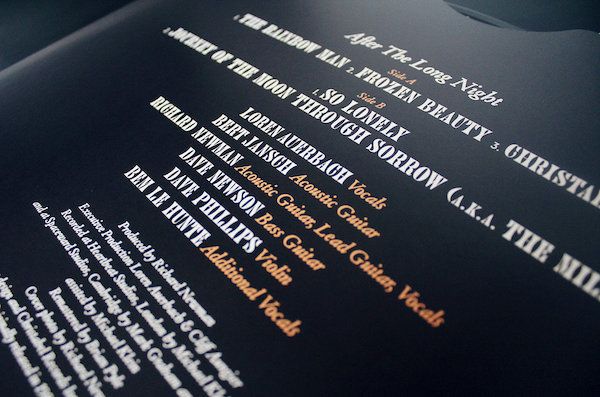 <em>Colours Are Fading Fast</em> LP track listing