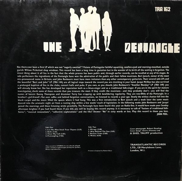 <em>The Pentangle</em> back cover