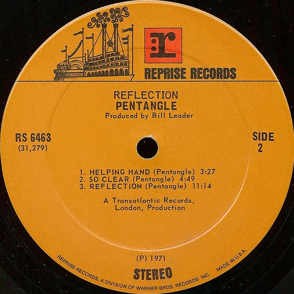 <em>Reflection</em> LP side 2