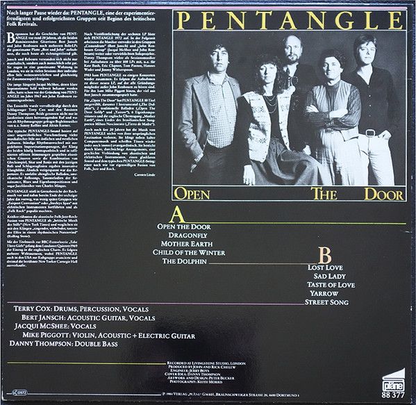 <em>Open The Door</em> back cover