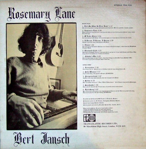 <em>Rosemary Lane</em> back cover