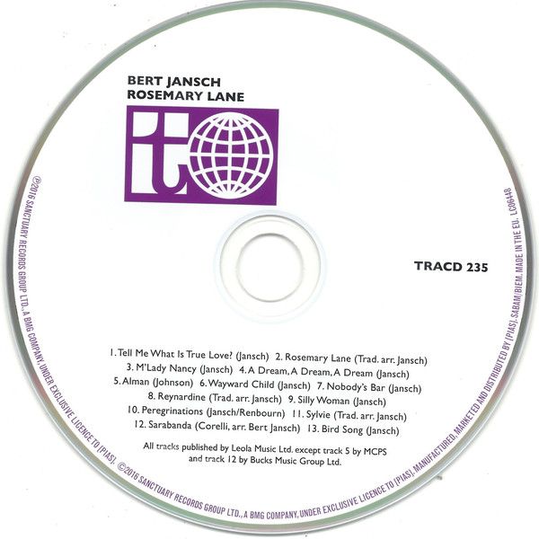<em>Rosemary Lane</em> CD