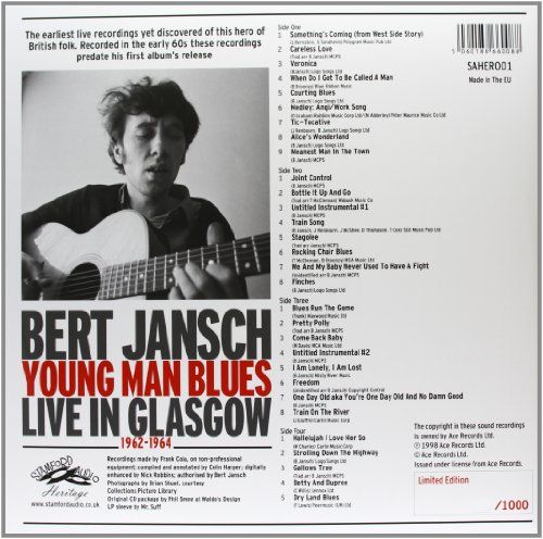 <em>Young Man Blues: Live in Glasgow 1962&ndash;1964</em> back cover