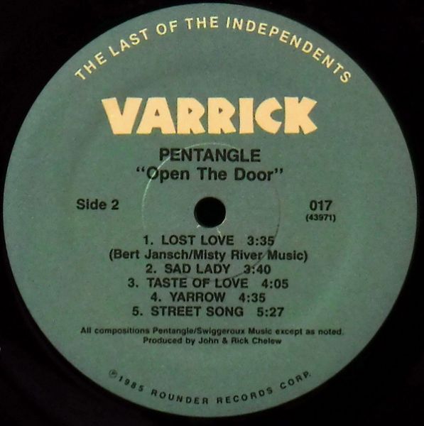 <em>Open The Door</em> LP side 2