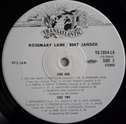 <em>Rosemary Lane</em> LP side two