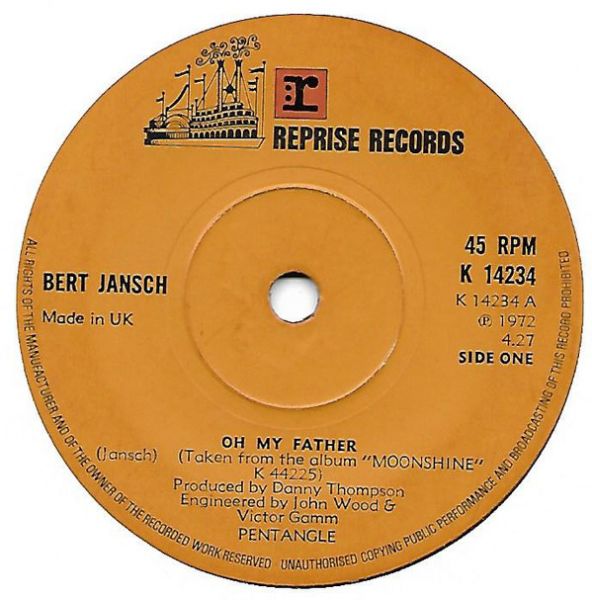 <em>Oh My Father</em> disc side one