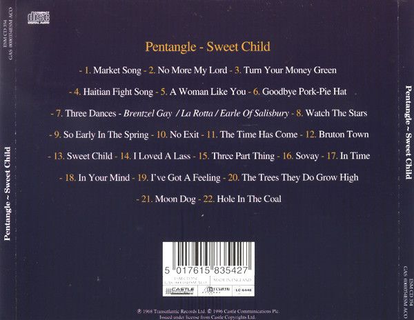 <em>Sweet Child</em> back cover