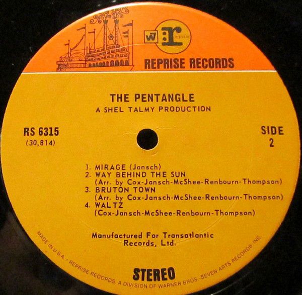 <em>The Pentangle</em> LP side 2