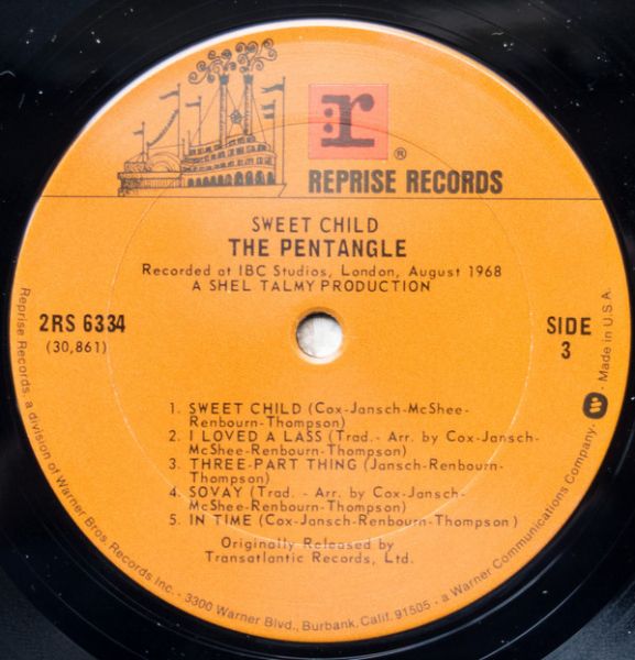 <em>Sweet Child</em> LP side 3