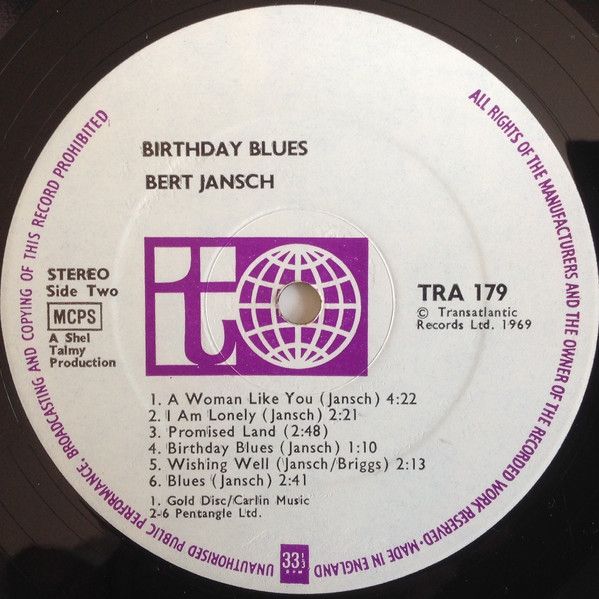 <em>Birthday Blues</em> LP side two