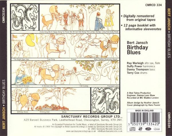 <em>Birthday Blues</em> back cover