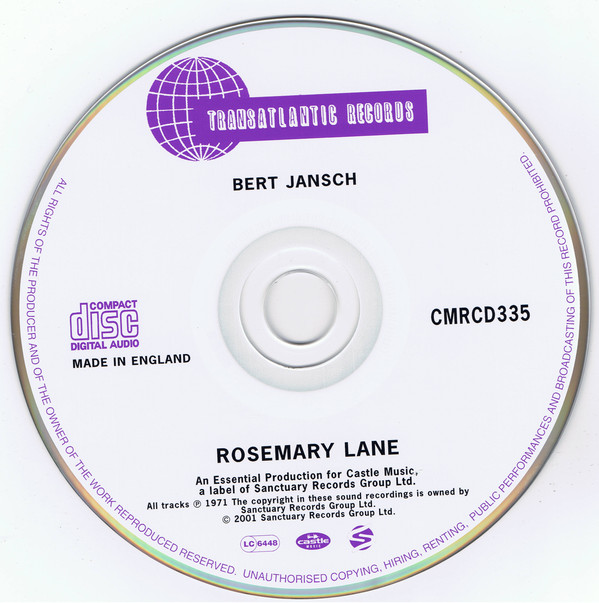 Bert Jansch Rosemary Lane